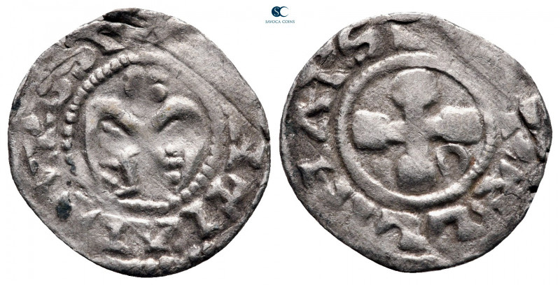 France. Provincial. Valence. Anonymous Bishops AD 1100-1200. 
Denier AR

18 m...