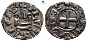 Crusaders, Principality of Achea. Guillaume I de la Roche AD 1280-1287. Denier Tournois BI