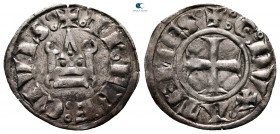 Crusaders, Principality of Achea. Guillaume I de la Roche AD 1280-1287. Denier Tournois BI
