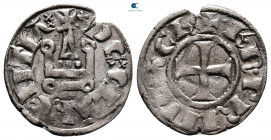 Crusaders, Principality of Achea. Charles II of Anjou AD 1285-1287. Denier Tournois BI
