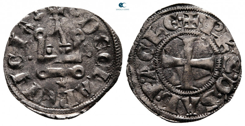 Crusaders, Principality of Achea. Philippe of Savoy AD 1301-1307. 
Denier Tourn...
