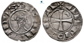 Principality of Antioch. Antioch. Bohemond III AD 1163-1201. Denier AR