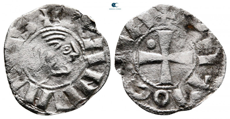 Principality of Antioch. Antioch. Bohemond III AD 1163-1201. 
Denier AR

16 m...