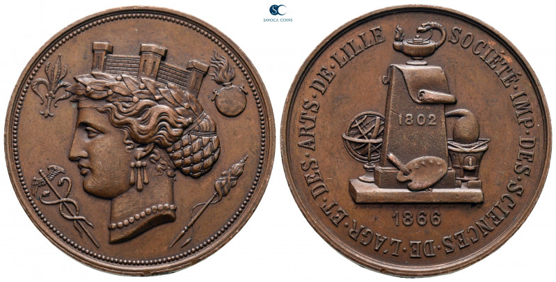 France. 1866. .
Medal CU

33 mm, 15,53 g



extremely fine