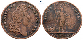 France. Louis XIV 'the Sun King' AD 1643-1715. Jeton CU