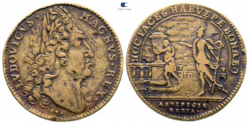 France. Louis XIV 'the Sun King' AD 1643-1715. Jeton CU