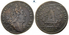 France. Louis XIV 'the Sun King' AD 1643-1715. Jeton Cu