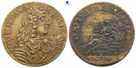 France. Louis XIV 'the Sun King' AD 1643-1715. Jeton Cu