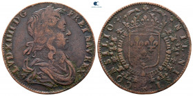 France. Louis XIV 'the Sun King' AD 1643-1715. Jeton CU