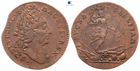 France. Louis XIV 'the Sun King' AD 1643-1715. Jeton Cu