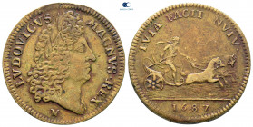 France. Louis XIV 'the Sun King' AD 1643-1715. Jeton CU