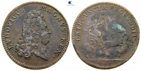 France. Louis XIV 'the Sun King' AD 1643-1715. Jeton CU