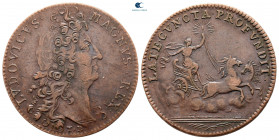 France. Louis XIV 'the Sun King' AD 1643-1715. Jeton CU