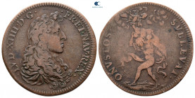 France. Louis XIV 'the Sun King' AD 1643-1715. Jeton CU