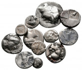 Lot of ca. 12 greek silver coins / SOLD AS SEEN, NO RETURN!nearly very fine