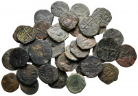 Lot of ca. 38 medieval bronze coins / SOLD AS SEEN, NO RETURN!very fine