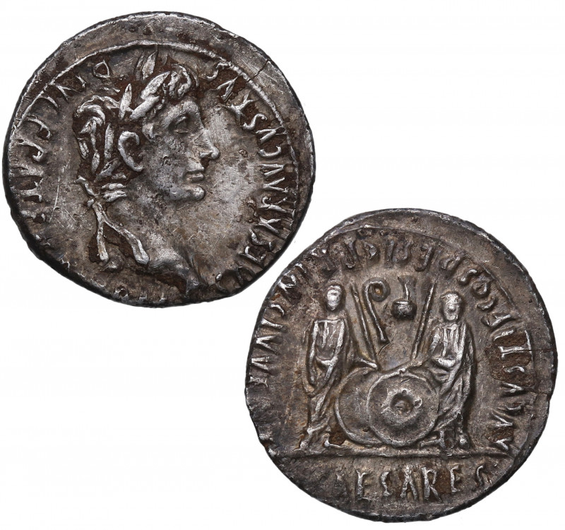 27 aC-14 dC. Octavio Augusto (27 aC - 14 dC). Denario. RIC 162. Ag. 3,78 g. Bust...