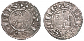 Alfonso X (1252-1284). Burgos. Dinero. Ag. 1,04 g. EBC- / MBC+. Est.60.