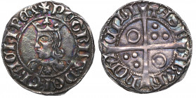 Pedro III de Aragón (1276-1285). Barcelona. Croat. Ag. 3,21 g. Bella. Preciosa pátina. Escasa así. EBC-. Est.125.