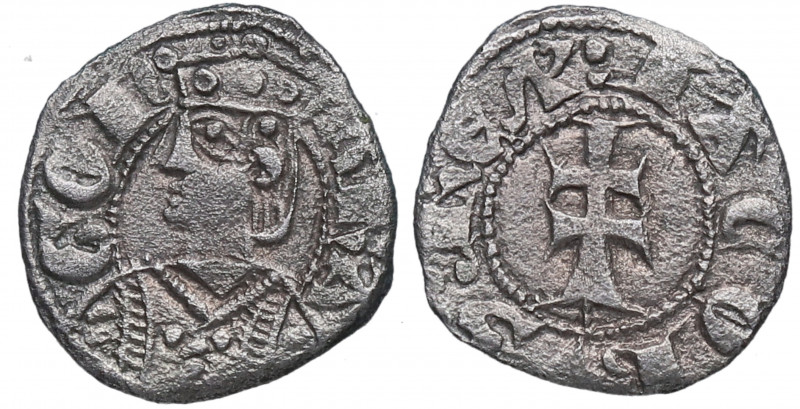 Jaime II de Aragón (1291-1327). Aragón. Óbolo. Ag. 0,61 g. Atractiva. EBC- / MBC...