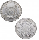 1754. Fernando VI (1746-1759). México. 8 Reales Columnario. MF. A&C 482. Ag. 27,02 g. Atractiva. EBC- / MBC. Est.650.