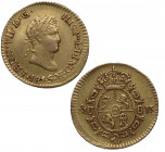 1815. Fernando VII (1808-1833). México. 1/2 Escudo. JJ. A&C 1489. Au. 1,72 g. RARA. Atractiva. EBC / EBC-. Est.600.