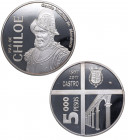 2017. Chile. 500 Pesos. Ni. 30,65 g. Muy bella. Brillo original. Acuñación proof. SC. Est.40.