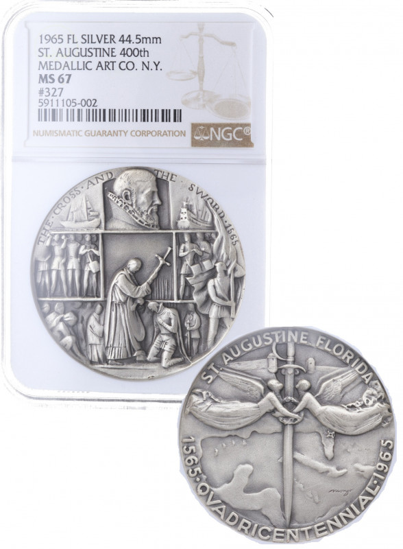 1965. Estados Unidos. Cuatricentenario de ST. AUGUSTINE FLORIDA. Ag. Encapsulada...