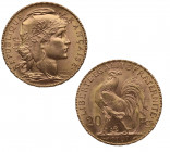 1907. Francia. 20 francos. Au. 6,48 g. Bella. Brillo original. SC-. Est.350.