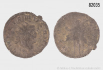Gallienus (253-268), Antoninian, Mailand, Rs. VIRTVS AVG, Hercules nach links stehend, 3,84 g, 22 mm, RIC 537, fast vorzüglich-sehr schön, aus der Slg...