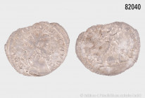 Gallienus (253-268), Antoninian, Lugdunum, Rs. VICTORIA GERMANICA, Victoria nach links schreitend, 1,55 g, 23 mm, RIC 44, C. 1060, Stempelglanz, aus d...