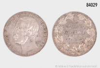 Hannover, Georg V. (1851-1866), Taler 1865, gewidmet den Siegern von Waterloo, 18,5 g, 33 mm, AKS 160, kleine Randfehler und Kratzer, schöner Münzglan...