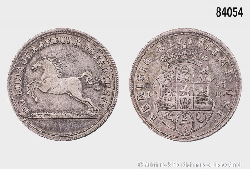 Braunschweig-Wolfenbüttel, Rudolf August und Anton Ulrich (1685-1704), 2/3 Taler...