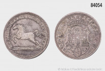 Braunschweig-Wolfenbüttel, Rudolf August und Anton Ulrich (1685-1704), 2/3 Taler 1695 ICB, 17,09 g, 36 mm, Welter 2074, Davenport 330, Patina, sehr sc...