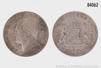 Hessen, Ludwig II. (1830-1848), Doppelgulden 1846, 21,11 g, 36 mm, AKS 101, kleine Randfehler und Kratzer, schöne Patina, sehr schön
