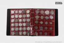 Kleiner Sammler-Nachlass, bestehend aus 3 Münzalben mit insgesamt ca. 240 Münzen, dabei Deutsches Reich, BRD Gedenkmünzen, etwas Ausland, u. a. Russla...