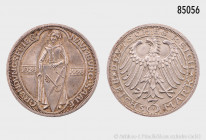 Weimarer Republik, 3 RM 1928 A, 900 Jahre Naumburg an der Saale, 15,00 g, 30 mm, Jaeger 333, winzige Randfehler, feine Patina, vorzüglich