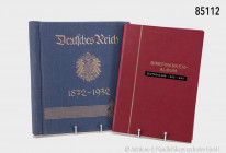 Briefmarken-Sammlung Deutschland, dabei Deutsches Reich, 5 Alben, ab 1872, dabei auch Blöcke, viele Dubletten, 1949-1968 komplett, postfrisch und gest...