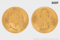 Österreich, 4 Florin 1892, 900er Gold, offizielle NP, 3,22 g, 19 mm, Stempelglanz