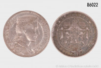 Konv. Bulgarien, 5 Leva 1885 und Lettland 5 Lati 1931, Silber, teilweise mit Fehlern, sehr schön-fast vorzüglich