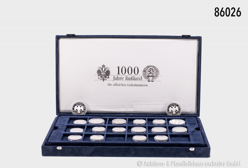 Aus Sammler-Nachlass: 2 Kassetten "1000 Jahre Russland", aus Abo-Bezug, darin ca...