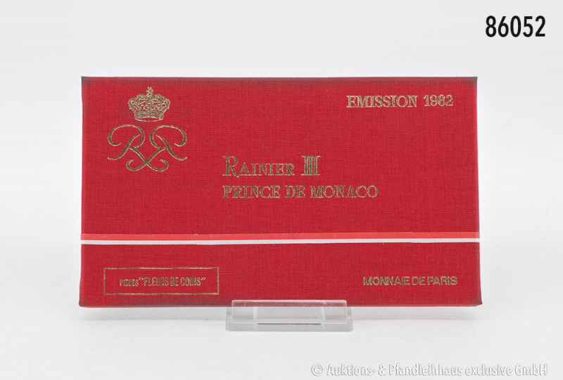 Monaco, KMS 1982, Fleurs de Coins, in OVP