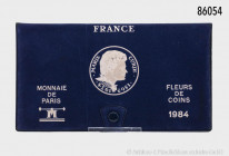 Frankreich, KMS 1984, Fleur de Coins, seltener Jahrgang, in OVP