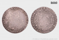 Polen, Sigismund III. (1587-1632), Reichstaler 1628, 27,85 g, 40 mm, Rand altbearbeitet, Hammerspuren, Patina, sehr schön