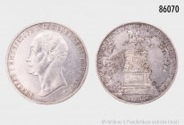 Russland, Alexander II. (1855-1881), Rubel 1859, auf die Errichtung eines Denkmals für Nikolaus I., 20,67 g, 35 mm, Bitkin 567, selten, kleine Randfeh...