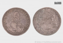 Salzburg, Hieronymus von Colloredo (1772-1803), Taler 1772, 27,47 g, 41 mm, Zöttl 3221. Probszt 2438, Randfehler, Patina, sehr schön