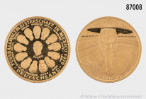 Medaille, 986er Gold, auf die Fußball-Weltmeisterschaft 1970 in Mexiko, 7,08 g, 23 mm, PP