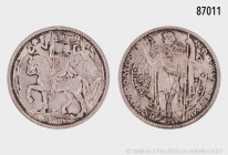 Tschechoslowakei, Silbermedaille 1929, auf die Jahrtausendfeier der Christianisierung Böhmens, unsigniert, mit 2 Punzen ("K" für Münzstätte Kremnitz u...