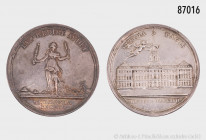 Brandenburg-Preußen, Friedrich II., der Große (1740-1786), Silbermedaille 1763, von J. L. Oexlein, auf den Frieden von Hubertusburg, 21,78 g, 45 mm, F...