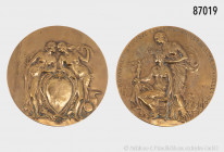 Belgien, Medaille auf die Weltausstellung 1910 in Brüssel, 70 mm, sehr schön-fast vorzüglich